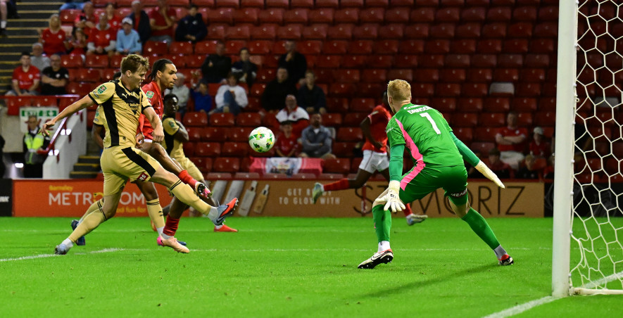 Jon Russell scores in August against Rotherham