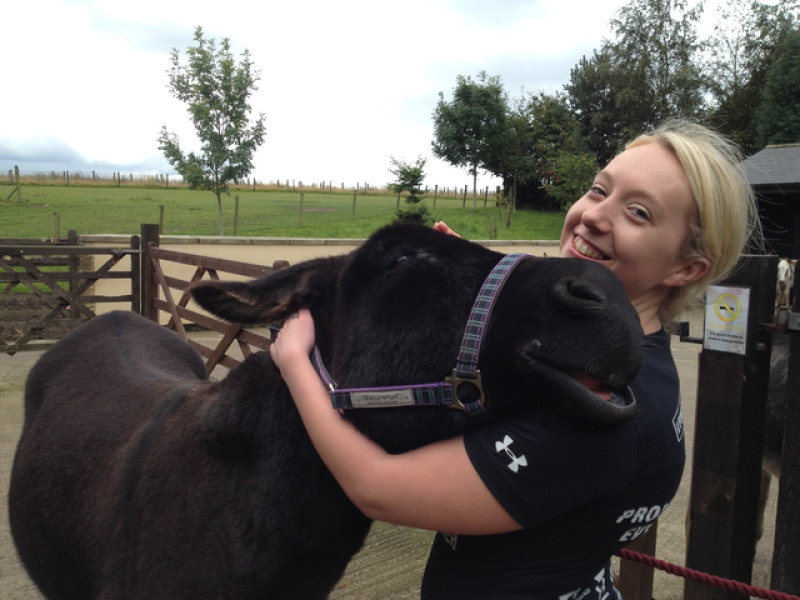 Main image for Animal lover raises cash for donkey sanctuary