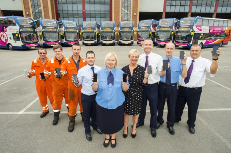 Main image for Nine new busses launched in Barnsley