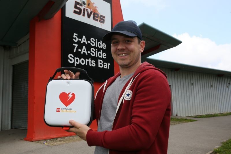 Main image for Charity football tournament raises money for defib