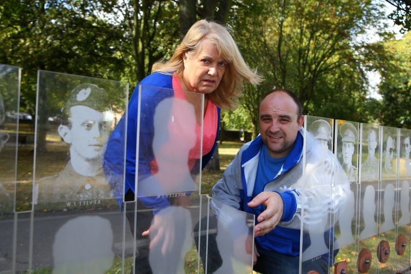 Main image for Vandals damage memorial artwork