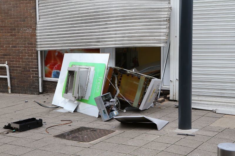 Main image for Hoyland left without cash machine following attempted theft