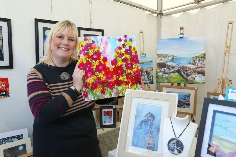 Main image for Louise shows she has an artist’s spirit with her unusual paint...