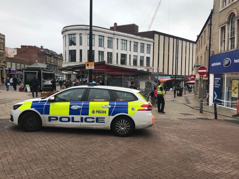 Main image for Town centre returning to normal after 'lockdown' incident