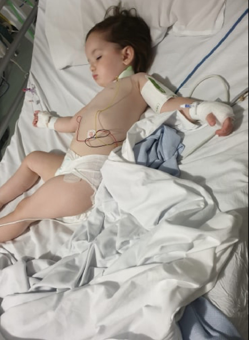 Main image for Tot is lucky to be alive