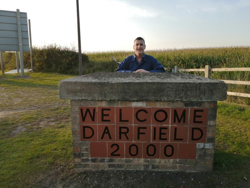 Main image for Village’s sign receives spruce-up