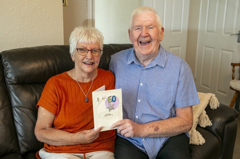 Main image for Couple toast diamond wedding anniversary