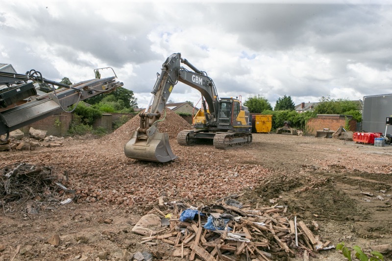 Hotel Gone: All that is left of the Thurnscoe hotel is a pile of rubble and bricks. Picture Shaun Colborn PD092487