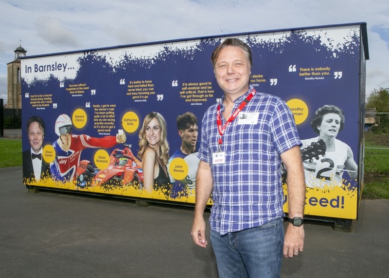 Main image for Shaun Dooley stops off at school
