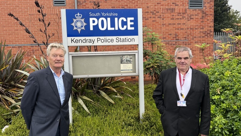 EXTREMELY CONCERNED: Worsbrough Couns Roy Bowser and John Clarke.