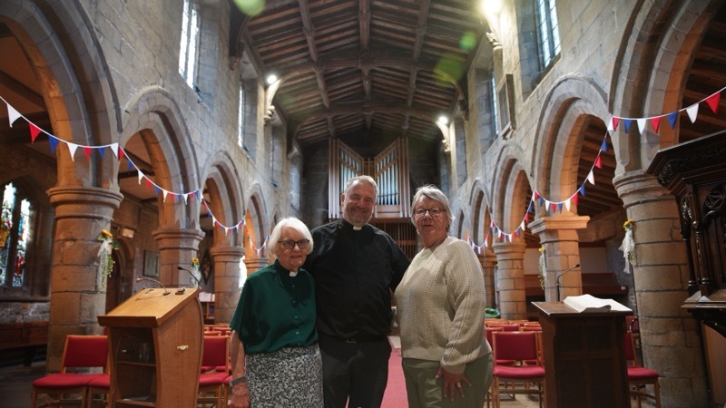 APPEAL: Rev David Hopkin, Rev Anne Parr and church warden Maureen Faxon.
