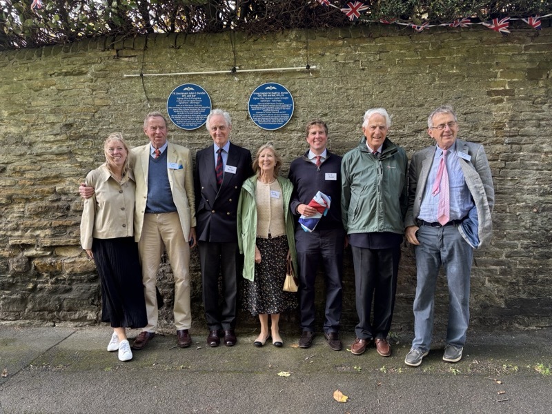 UNVEIL: John and Sir Hugh Dundas’ incredible stories were honoured on Monday. Picture: Charlotte Oldroyd.