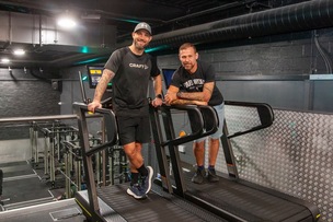 THREE PEAKS: Training in progress for Daniel Staves and Lee Hatfield.