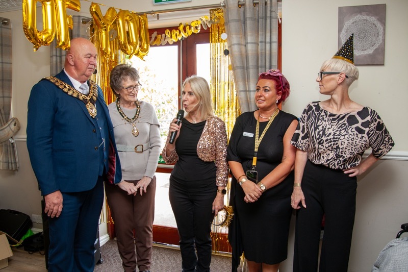 DEANGATE: Officially recognised as Outstanding attracted the mayor and mayoress of Barnsley to Deangate care home in Mapplewell