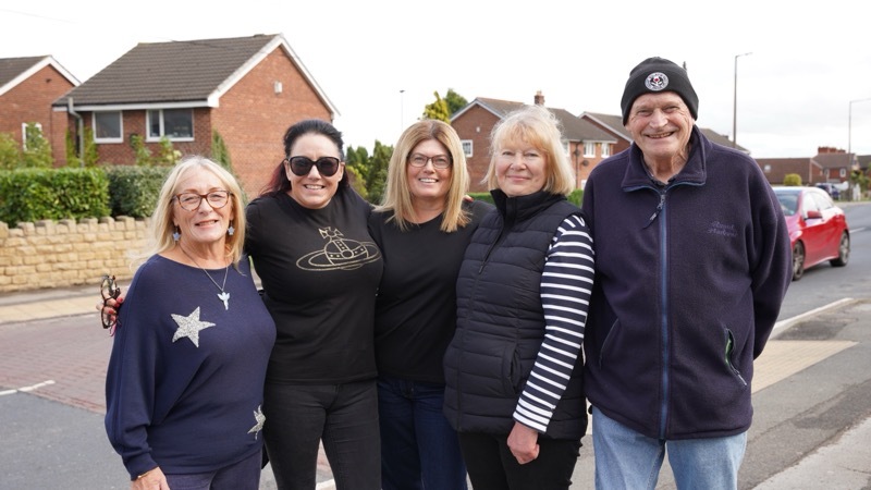 ACTION NEEDED: The residents who are fed up of their village’s speed bumps. Picture: Scott Firth.