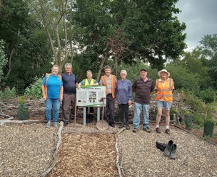 JOB WELL DONE: Members of the group at the site.