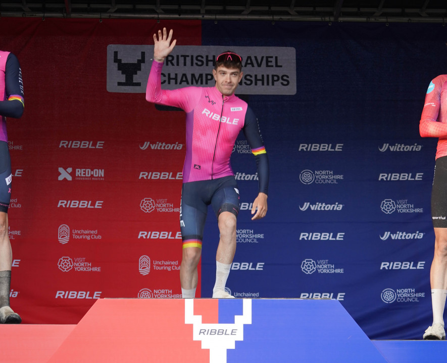 Main image for Barnsley cyclist Jenson wins first ever national gravel time-trial gold