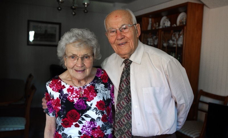 PLATINUM COUPLE: Dorothy and Jim. Picture: Scott Firth.