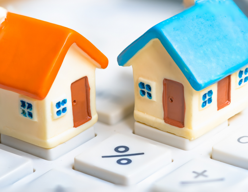 Mortgage Rates 3 Stock Image