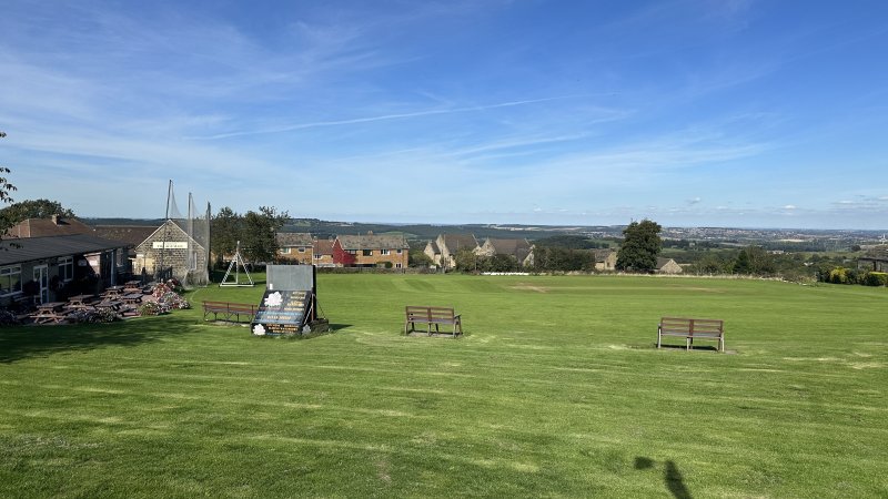 Hoylandswaine Cricket Club Stock Image
